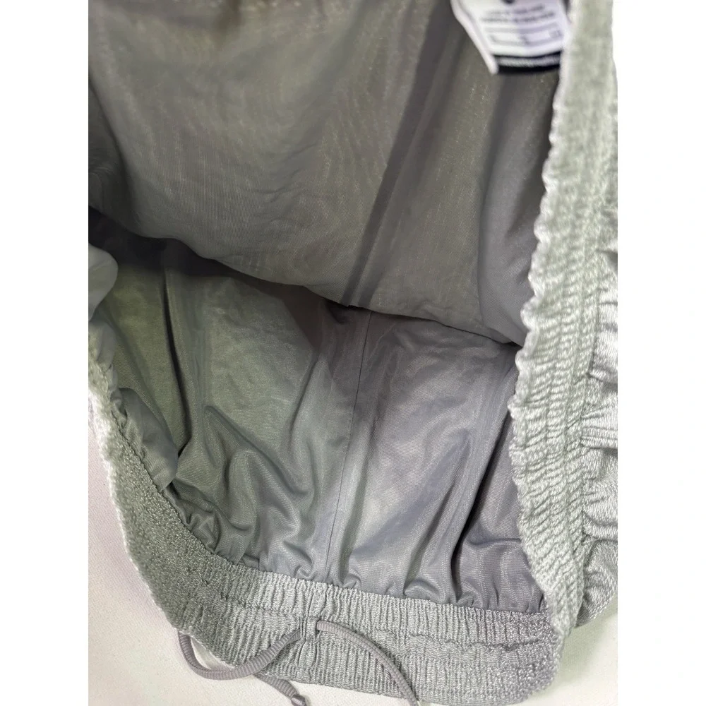 Nike Basketball Shorts Men's XL Grey Shiny Dazzle Baggy Swoosh Y2K Gym Active